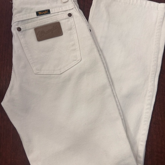 Wrangler Cream Denim Jeans - Picture 1 of 3
